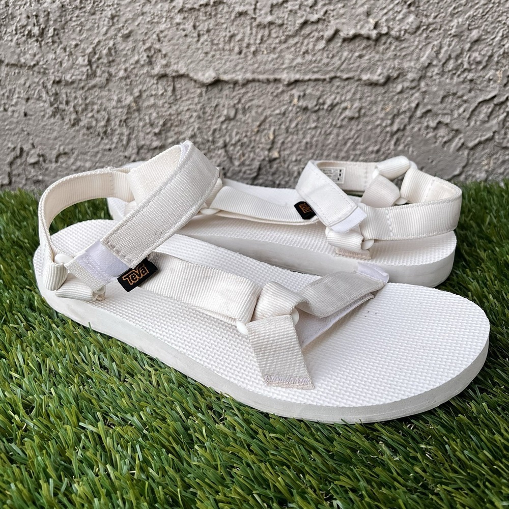 Teva Sandals Women Size 10 Original Universal Bright White Slip-On